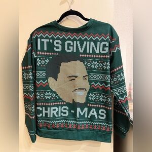 Chris Brown Team Breezy Christmas sweater Small